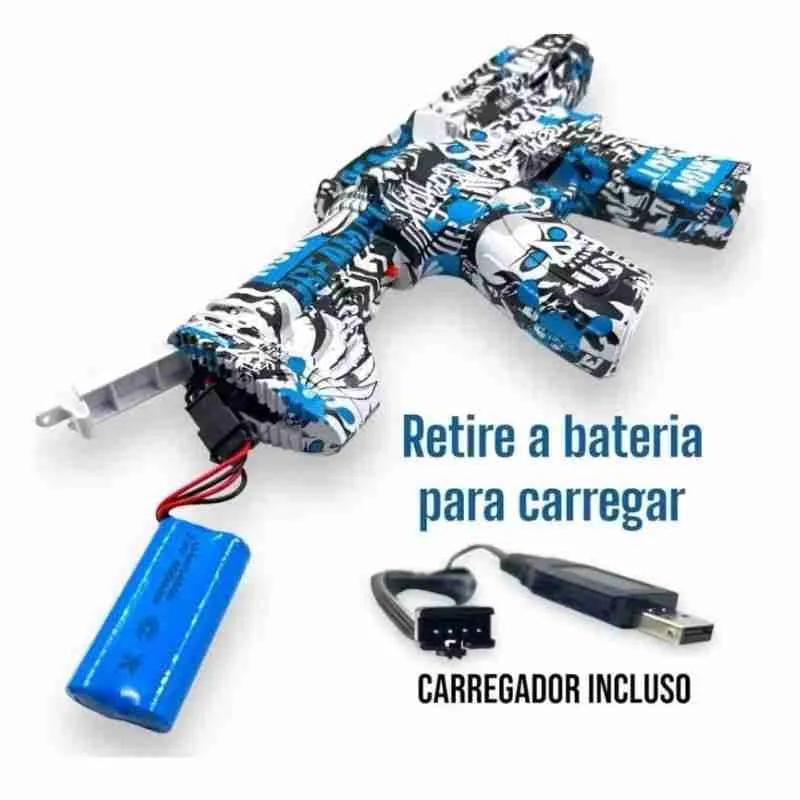 Arma Pistola Lançador de Bolinha de Gel Recarregável AK 47 - Imagem 4