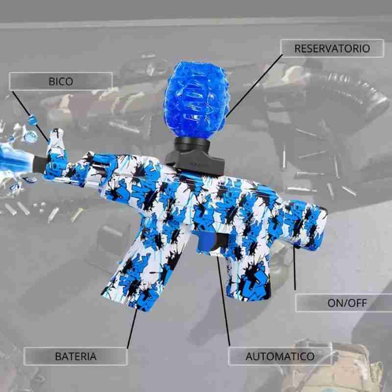 Arma Pistola Lançador de Bolinha de Gel Recarregável AK 47 - Imagem 6