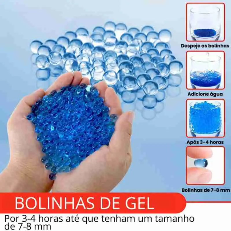 Arma Pistola Lançador de Bolinha de Gel Recarregável AK 47 - Imagem 8