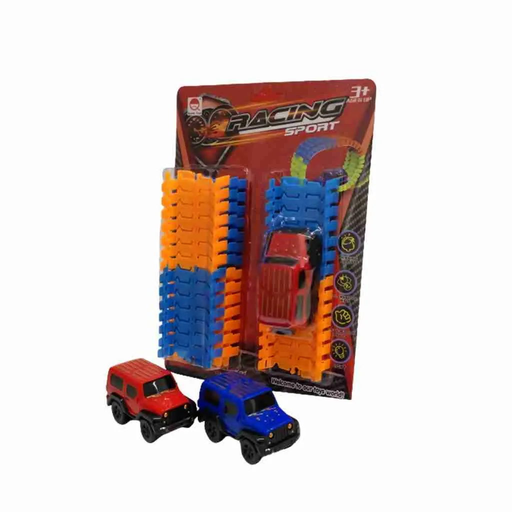 Carrinho com Pista Trilha Maluca P/ Montar Flexível - Imagem 7