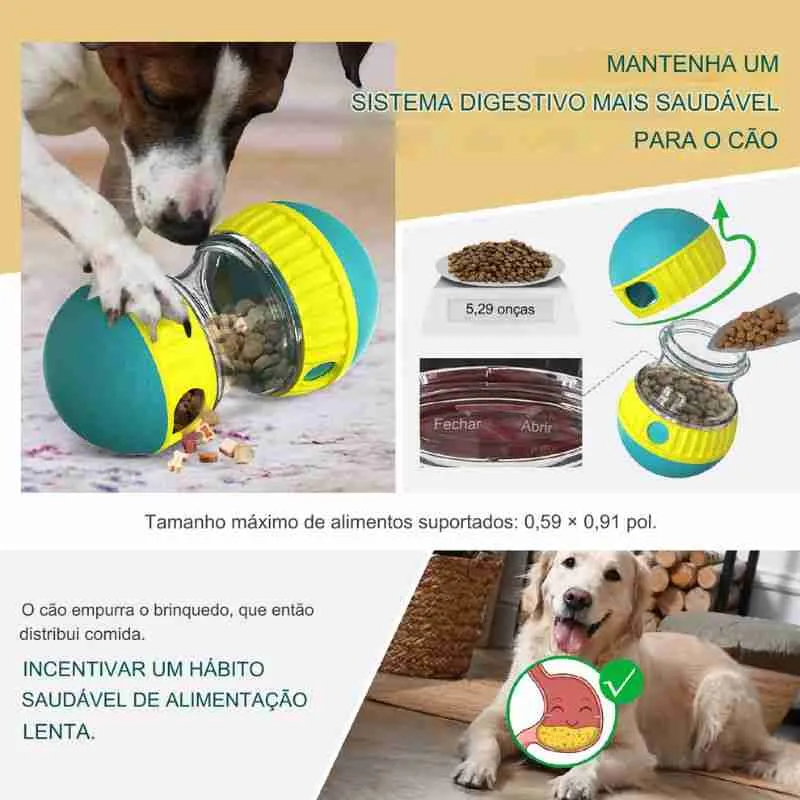 Brinquedo para Pet com Ração Bola com Alimento - Imagem 7