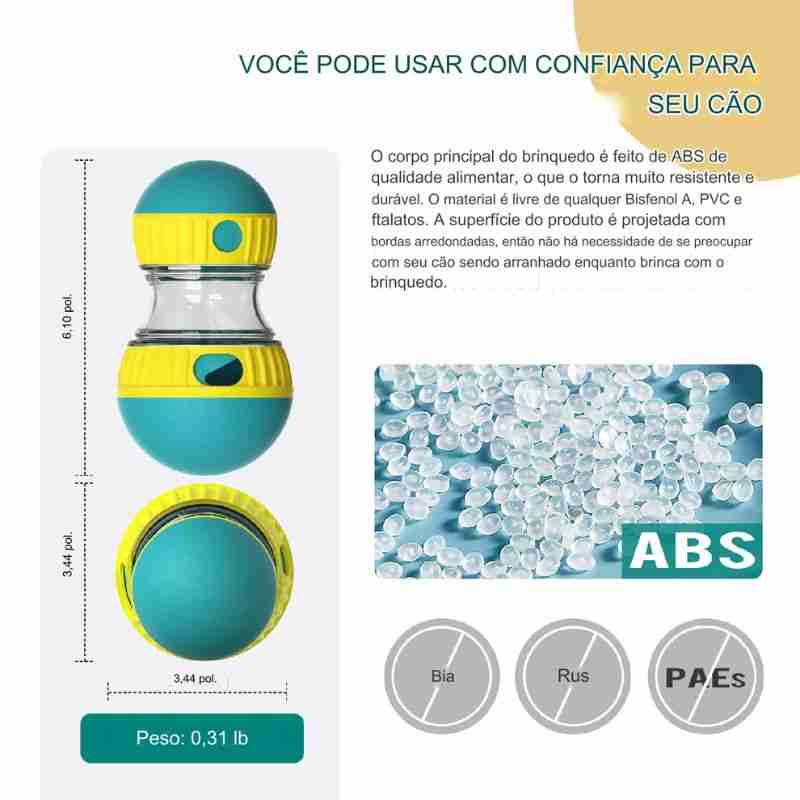Brinquedo para Pet com Ração Bola com Alimento - Imagem 8