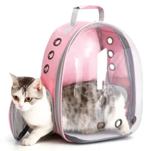 Bolsa Mochila Pet Cães e Gatos Visão Panorâmica Astronauta em Acrílico