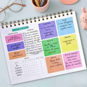 Planner Semanal Colorido – 50 Folhas