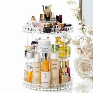Organizador Giratório para Maquiagem e Cosméticos