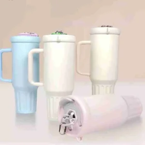 Copo Caneca Térmica Quencher Com Canudo E Tampa Para Café 1200ML