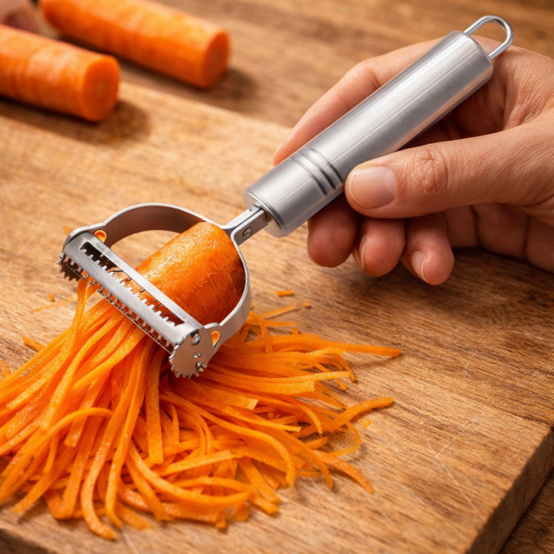 Descascador de Legumes com Lâmina Afiada em Aço Inox