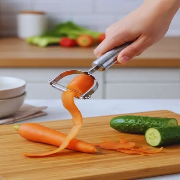 Descascador de Legumes com Lâmina Afiada em Aço Inox - Imagem 4