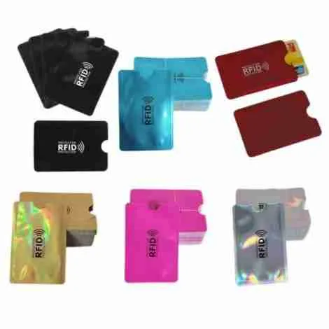 Capinha Protetor Cartão De Crédito Aproximação Anti Furto Rfid – Kit com 50 - Imagem 3
