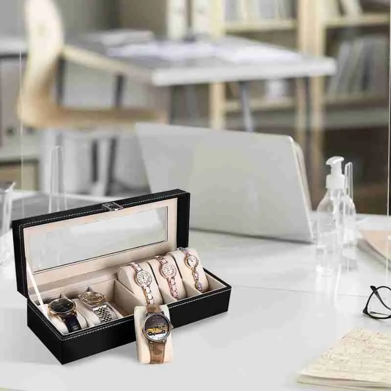 Caixa Organizadora De Relógios 6 Compartimentos - Imagem 4