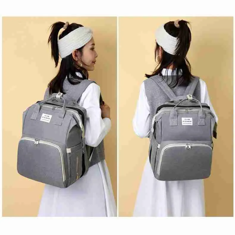 Bolsa Maternidade Multifuncional Resistente Berço Portátil - Imagem 4